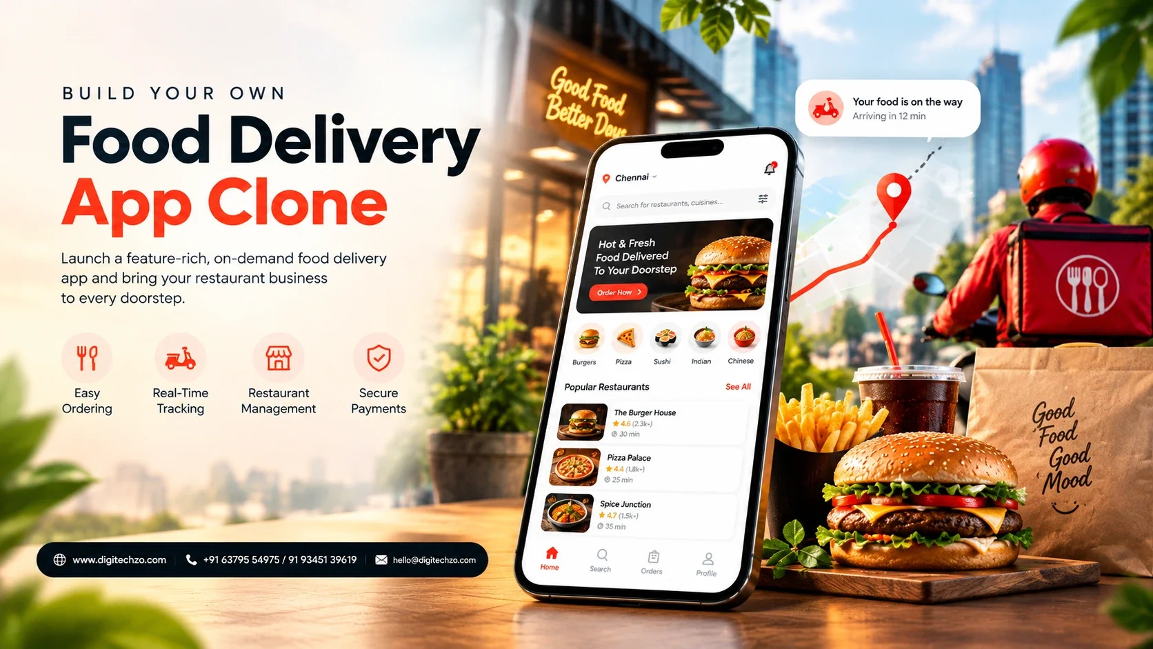 DoorDash Clone App Development: Features, Cost & Business Model