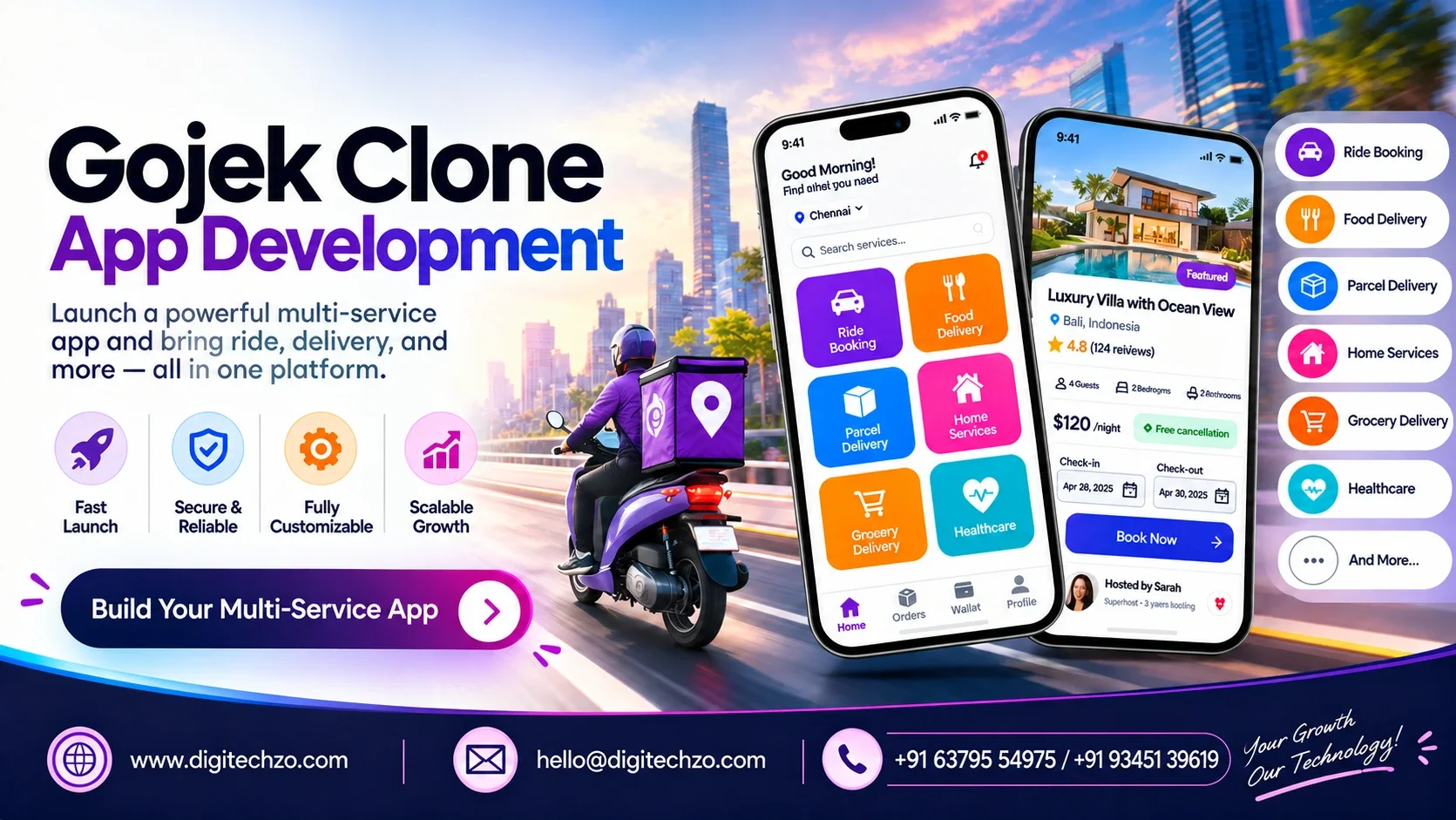 Gojek Clone App Development for Multi-Service Business Growth