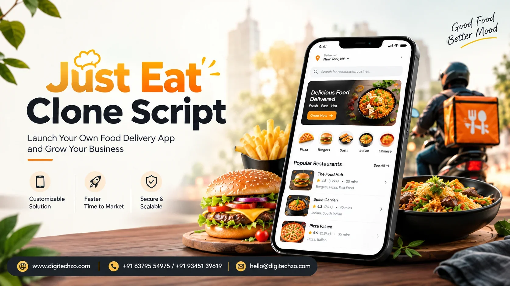 Just Eat Clone Script for Online Food Delivery Business