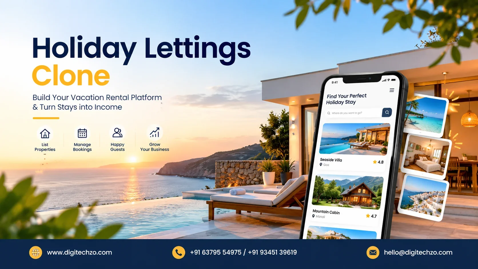 Holiday Lettings Clone Script: Build a Profitable Vacation Rental Booking Platform