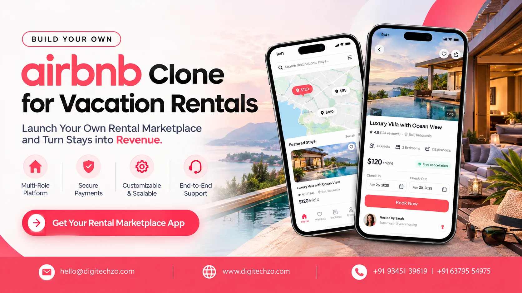 Airbnb Clone Development to Build Your Own Vacation Rental Marketplace