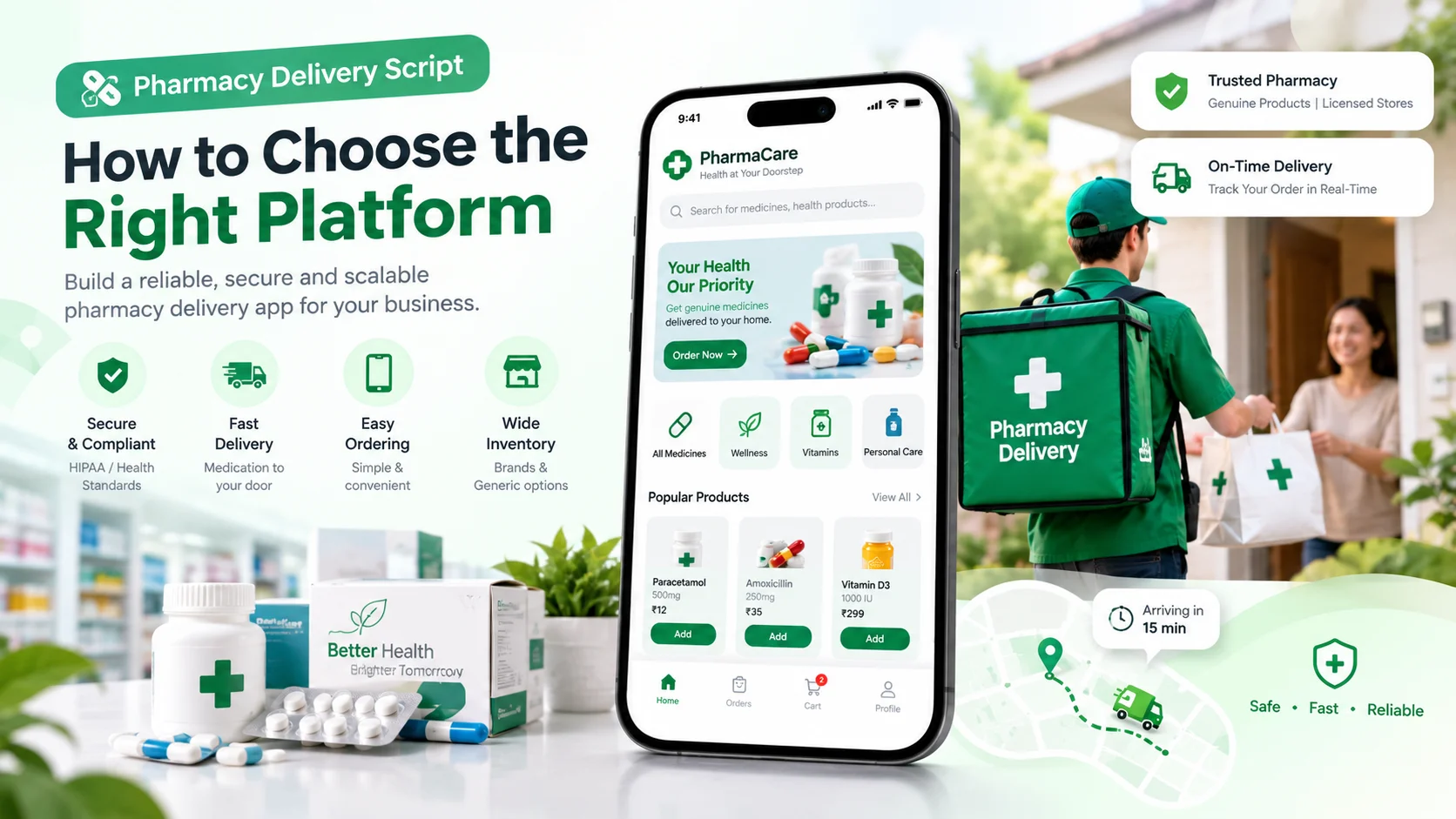 Pharmacy Delivery App Clone Script to Launch an Online Medicine Delivery Platform