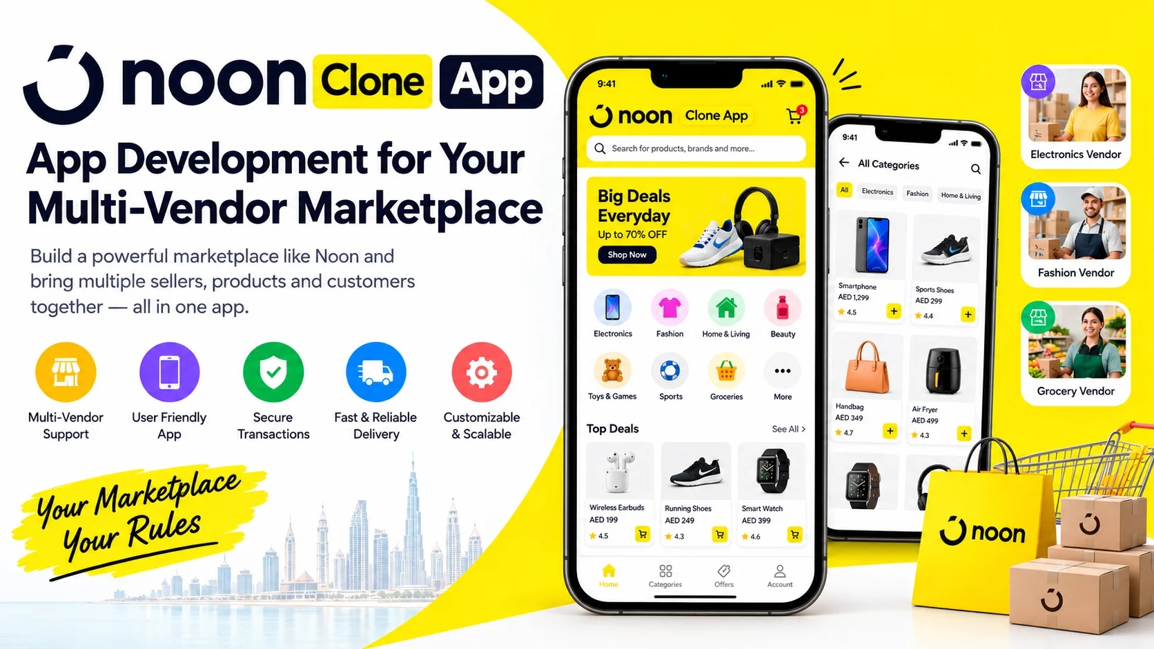 Noon Clone script Development for Your Multi-Vendor Marketplace