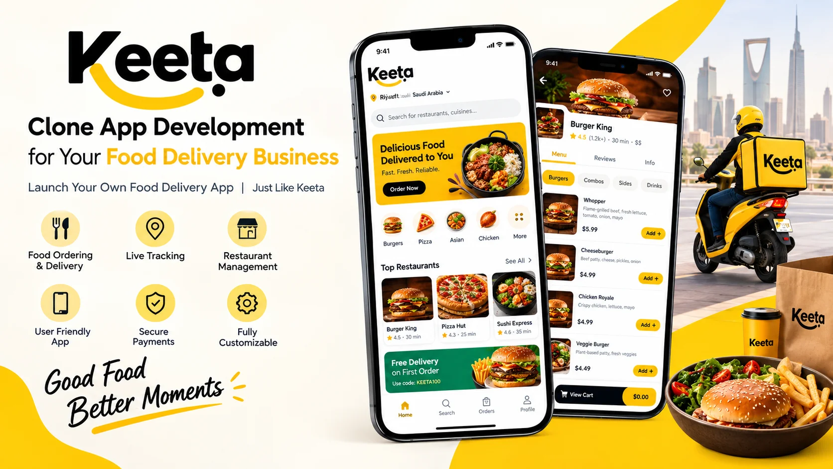 Keeta Clone Script Development for Your Food Delivery Business